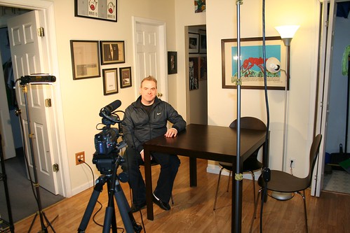 Me at Filming of Documentary