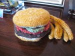 Handknit Burger & Fries - Play Food
