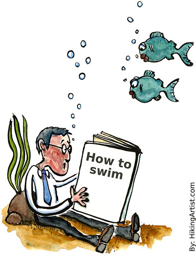 Learning how to swim by HikingArtist.com, on Flickr