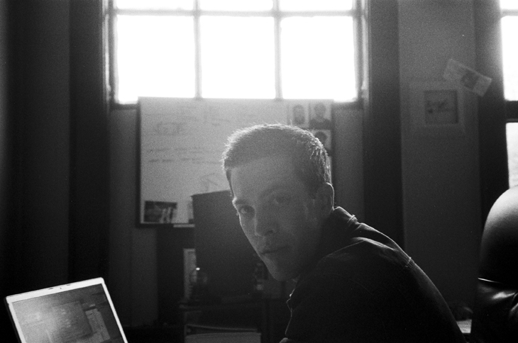 rob at the office