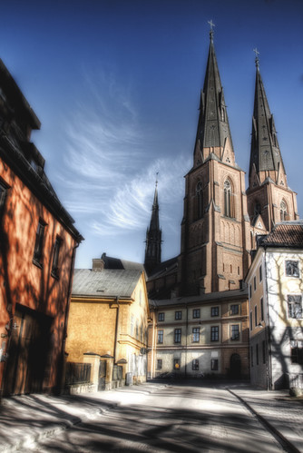 Vista de la catedral de Uppsala.