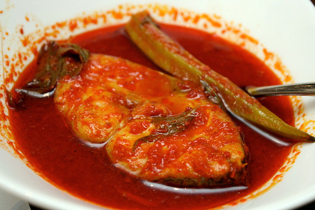 Assam Pedas (S$5.50) - Hot and Sour Fish in Chili