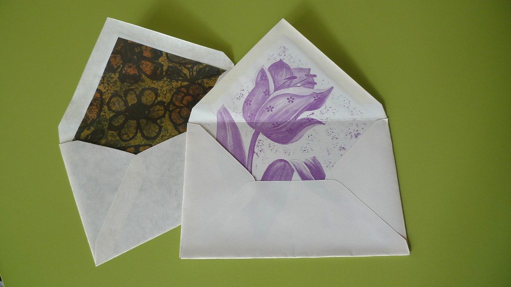 vintage flower envelopes