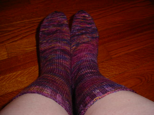 purple socks finished
