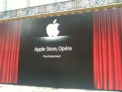 Apple Store Opera teasing ce matin ouverture été 2010 rue halevy