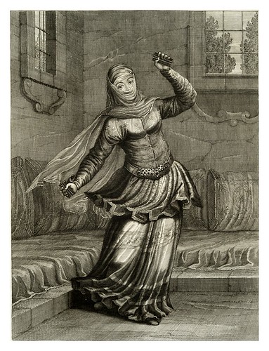019-Bailarina turca-Recueil de cent estampes…1714- M. Le Hay