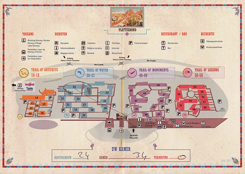 Map Of Disneyland Paris Hotels. Hotel Santa Fe map