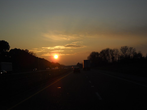 Traveling to Texas from Nashville... heading West into the sunset.