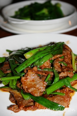 Sauteed Beef Fillet with Spring Onions & Ginger