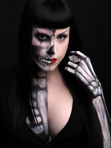 pin up zombie makeup. Skeleton Pin-Up