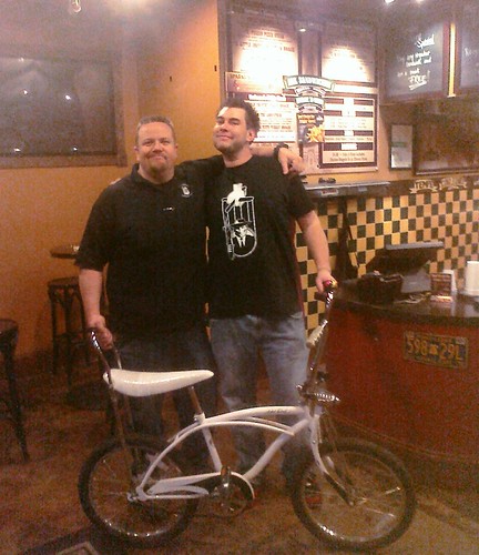 Corleone's on Mill is bike friendly! :-)