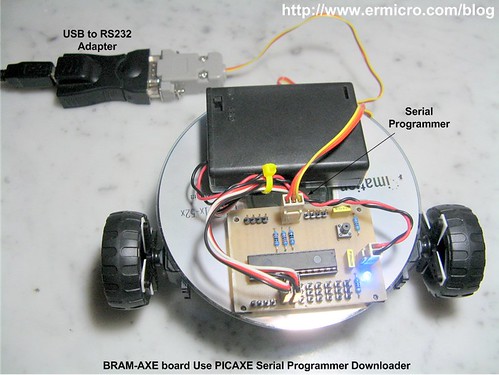 Build Your Own Simple and Easy PICAXE Microcontroller Based Photovore Robot  04