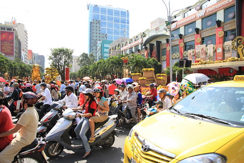 Traffic on the day of Tet