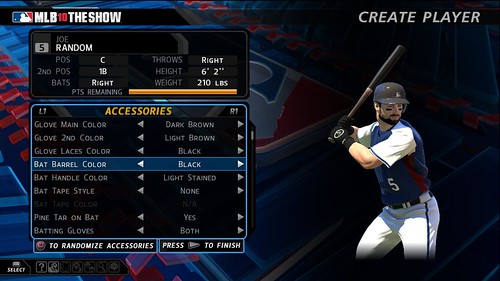 MLB 10: The Show RTTS Create Player