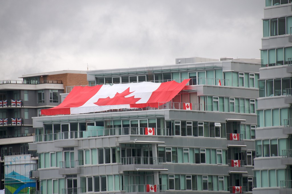 Canadian Flag at Athletes Village