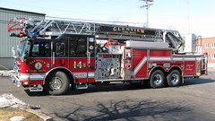Glenview Fire Department ladder truck # 14. Glenview Illinois. Saturday, March 6th 2010.