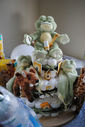 Burts Bees Diaper Cake. burt's bees diaper cake. March 22, 2010. Diaper Cake. I went to a Baby shower this past weekend and this is by far the BEST diaper cake I have ever seen.