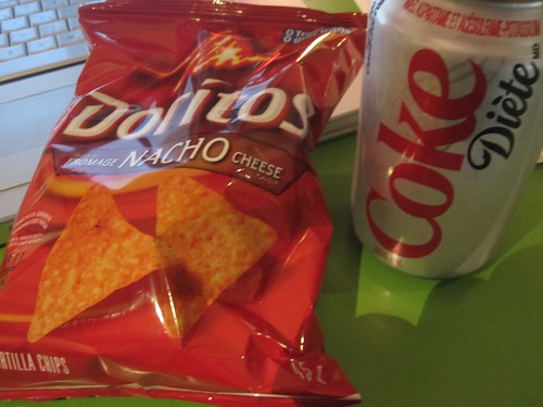 Chips and soda - $2.50