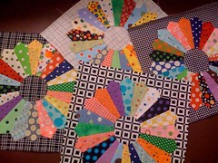 4 appliqué blocks done while on vacation...