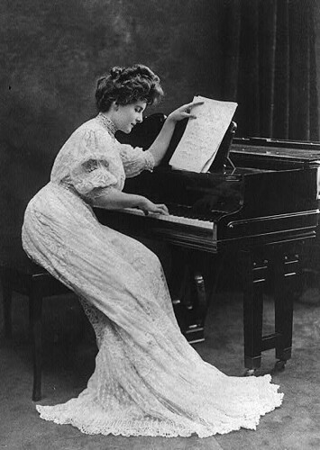 Edwardian Woman at piano