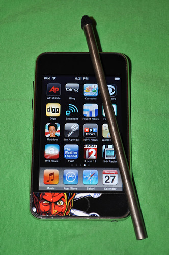 iPod with Ti stylus prototype