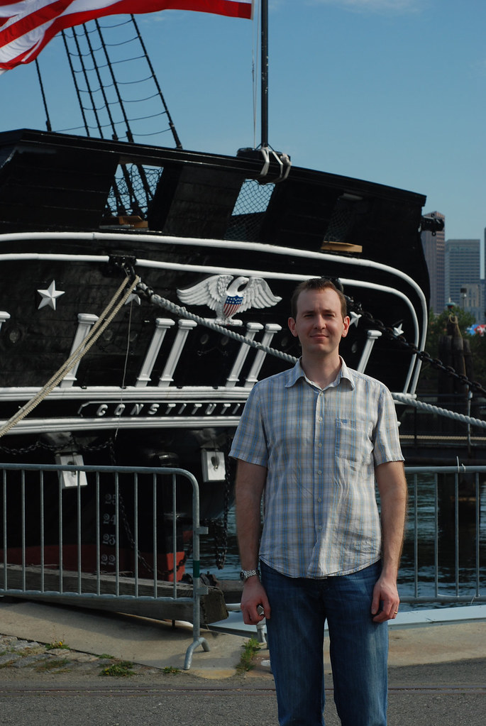 Nick in front of USS Constitution