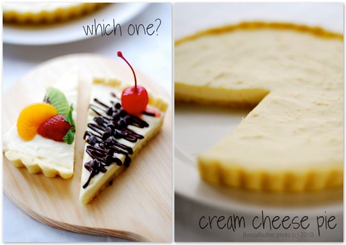 Cream Cheese Pie - collage