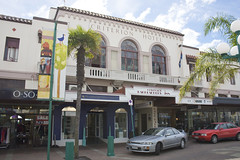 Taken on an Art Deco tour of Napier, New Zealand, March 2010. </p>
<p>Napier was largely destroyed by an earthquake in 1931 and subsequently rebuilt in the Art Deco style. Now preserved and maintained it has one of the largest concentrations of Art Deco architecture in the world and has been nominated for World Heritage Site status. <a href=