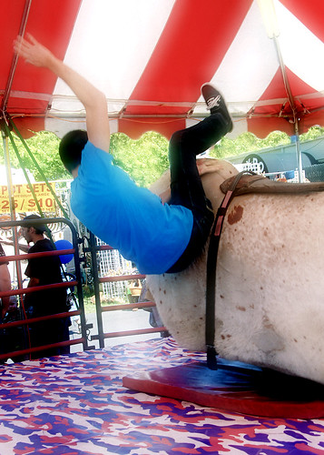 How to fall off the mechanical bull