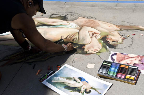 Chalk Festival Cupid and Psyche