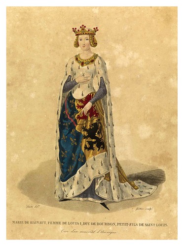 005-Marie de Hainaut esposa de Luis I-Galerie Française de femmes célèbres 1827- Louis Marie Lanté