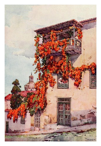 034-Un balcon antiguo en Gran Canaria-The Canary Islands (1911) -Ella Du Cane