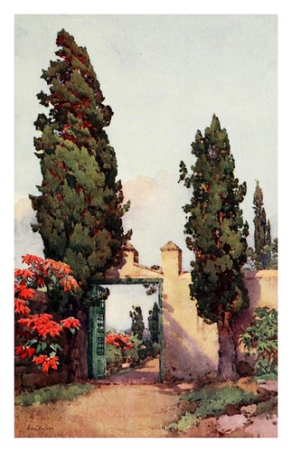 035-Una antigua puerta en un camino de Gran Canaria-The Canary Islands (1911) -Ella Du Cane