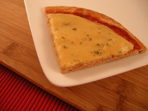 fat-free vegan cheese pizza