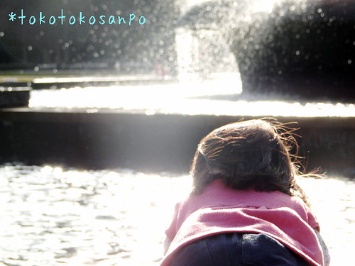噴水とピョコ　「こどもを可愛く撮る写真術」レポ