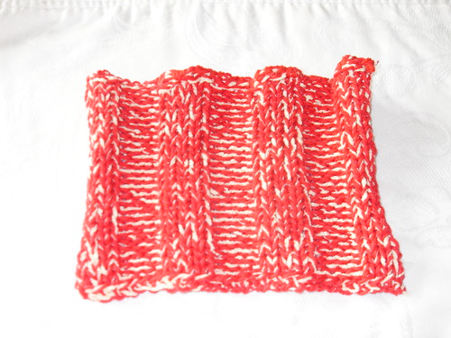 Ribbed knit square
