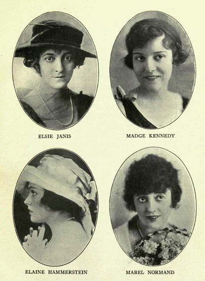 Elsie Janis, Madge Kennedy, Elaine Hammerstein, Mabel Normand by urbanora