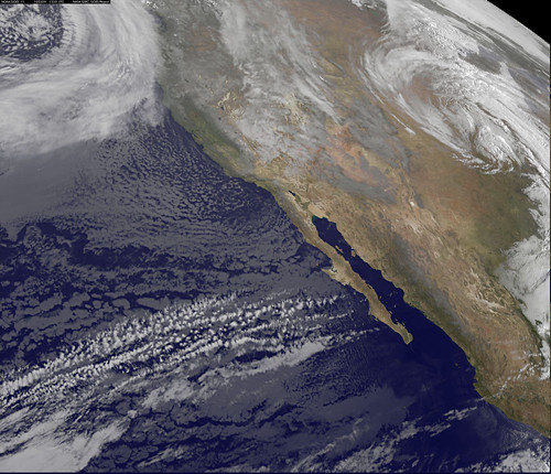 GOES US West Coast View March 9, 2010