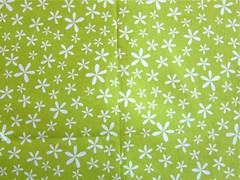Pistachio green floral quilting cotton