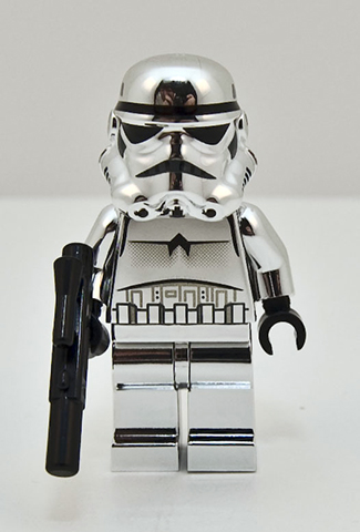 CHROME STORM TROOPER  STAR WARS FIGURE MINI PLAY WITH LEGOS USA SELLER