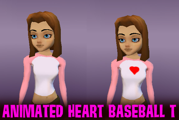 Animated Heart Baseball T