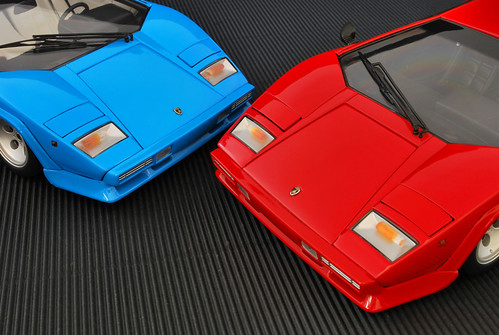 With its blue brother Countach 5000s QV 