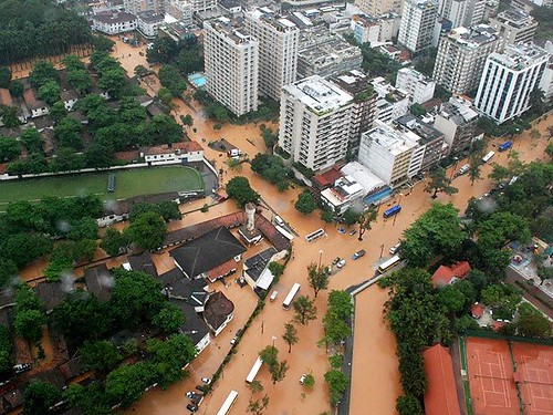 foto da enchente no rio de janeiro