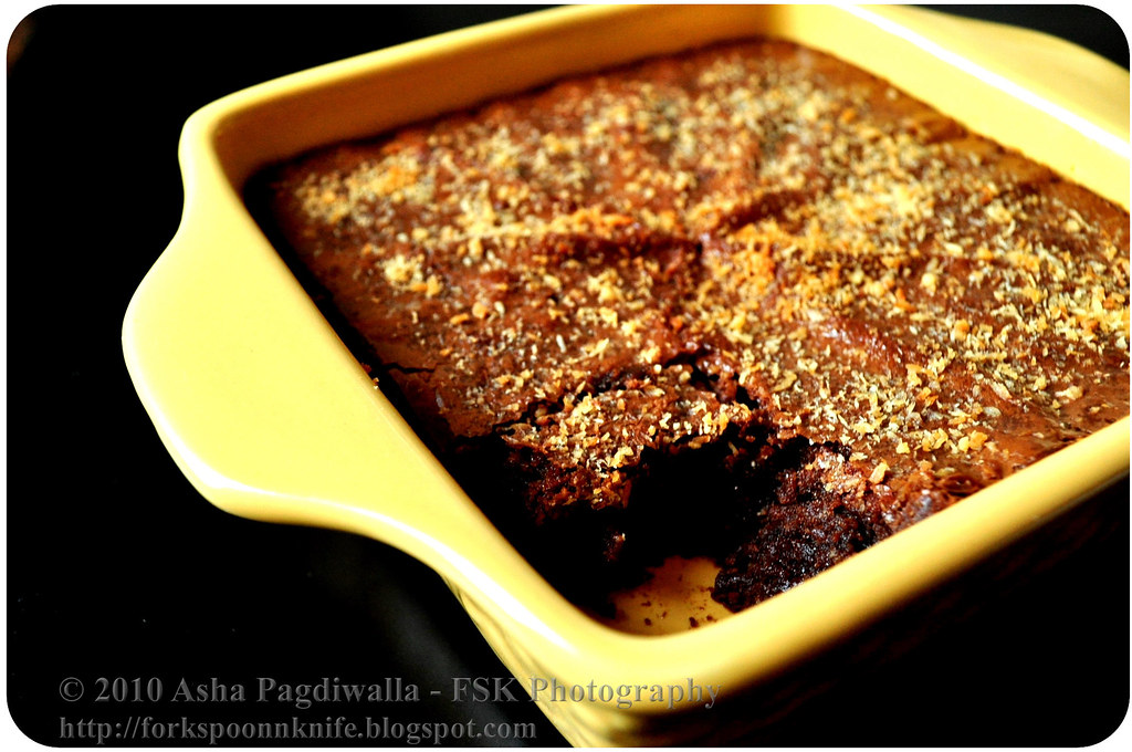 Double Choc Pudding Brownie scooped watermark