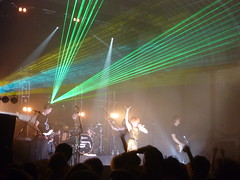 Green lasers with Groove Armada