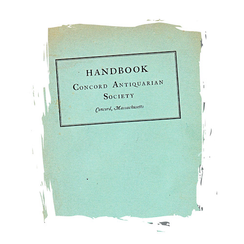 handbook concord antiquarian society