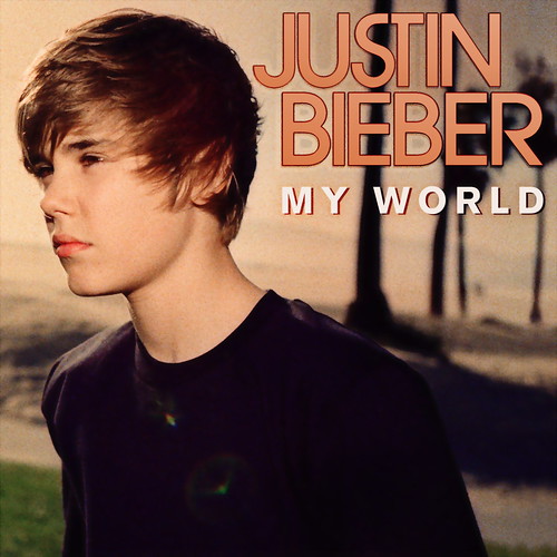 justin bieber my world acoustic cover. justin bieber album cover my