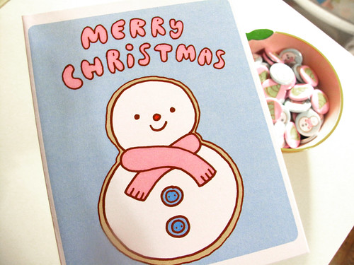 Christmas Card Set - Snowman Design
