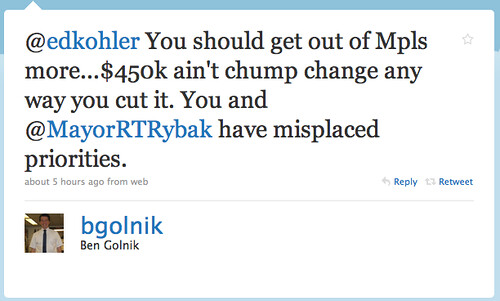 Ben Golnik Twittering Nonsense From Minneapolis