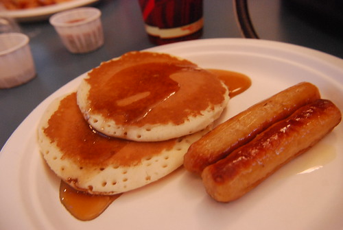 Pancakes and sausage @ Brunch with Santa